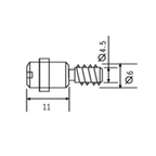 Shelf Support SHX0083 for Glass Shelves 