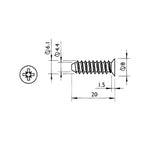 Countersunk Head Cross Recessed Self-Tapping Screw