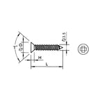 Bottom-Support Drawer Slide Screw JIS