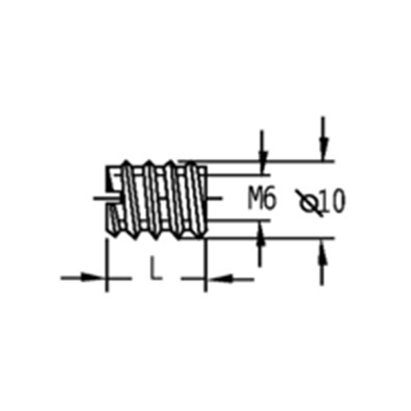 Threaded Insert SHX0031 – M6 × Ø10