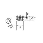 M4 Alloy Insert Nut SHX0032B