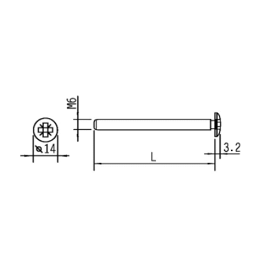 Pozidriv Pan Head Screw