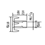 Reverse Riveting T-Nut SHX0067B