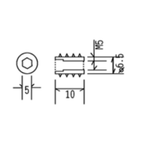 M5 Alloy Insert Nut SHX0032C