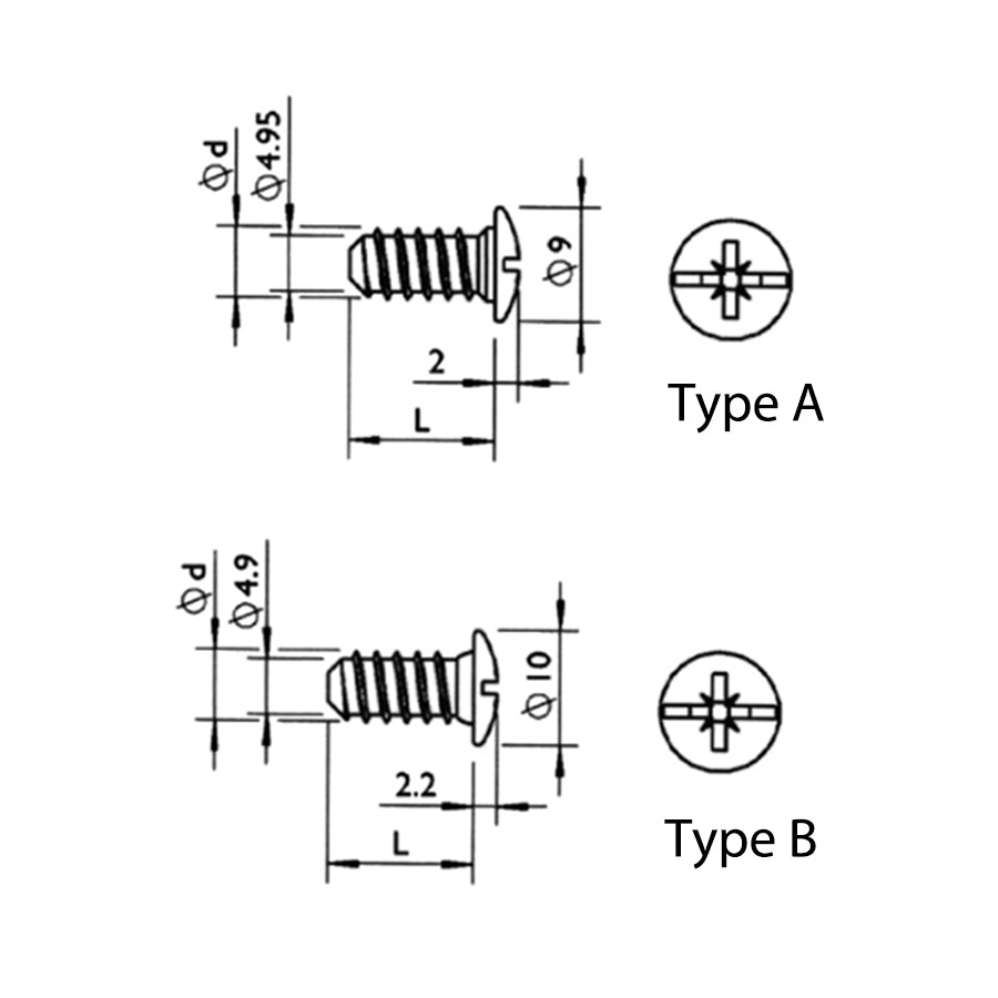 Pozidriv Low Profile Head Confirmat Screw