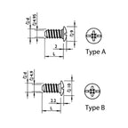 Pozidriv Low Profile Head Confirmat Screw