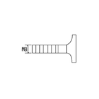 Furniture Bolt for Glass &amp; Steel Frames – M8 × 25