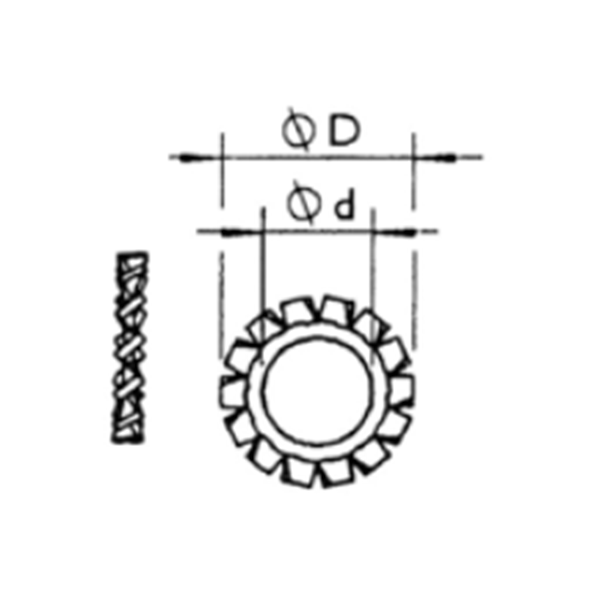 External Lock Washer