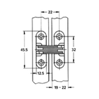 Folding Table Leaf Hinge SHX0128
