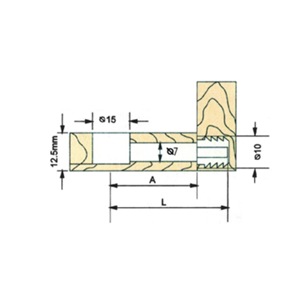 Heavy-Duty Knock-Down Furniture Connector SHX0019
