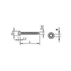 Flat Head Hex Socket Self-Tapping Screw