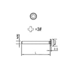 Phillips Chamfered Head Screw
