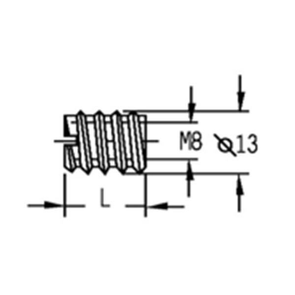 Insert Nut SHX0031A – Ø10 mm / 1/4"