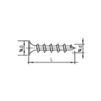 Hardwood Self-Tapping Screw (Coarse Thread)