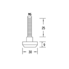 Rubber Adjustable Foot