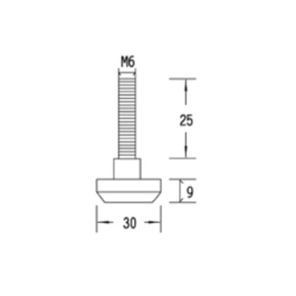 Rubber Adjustable Foot