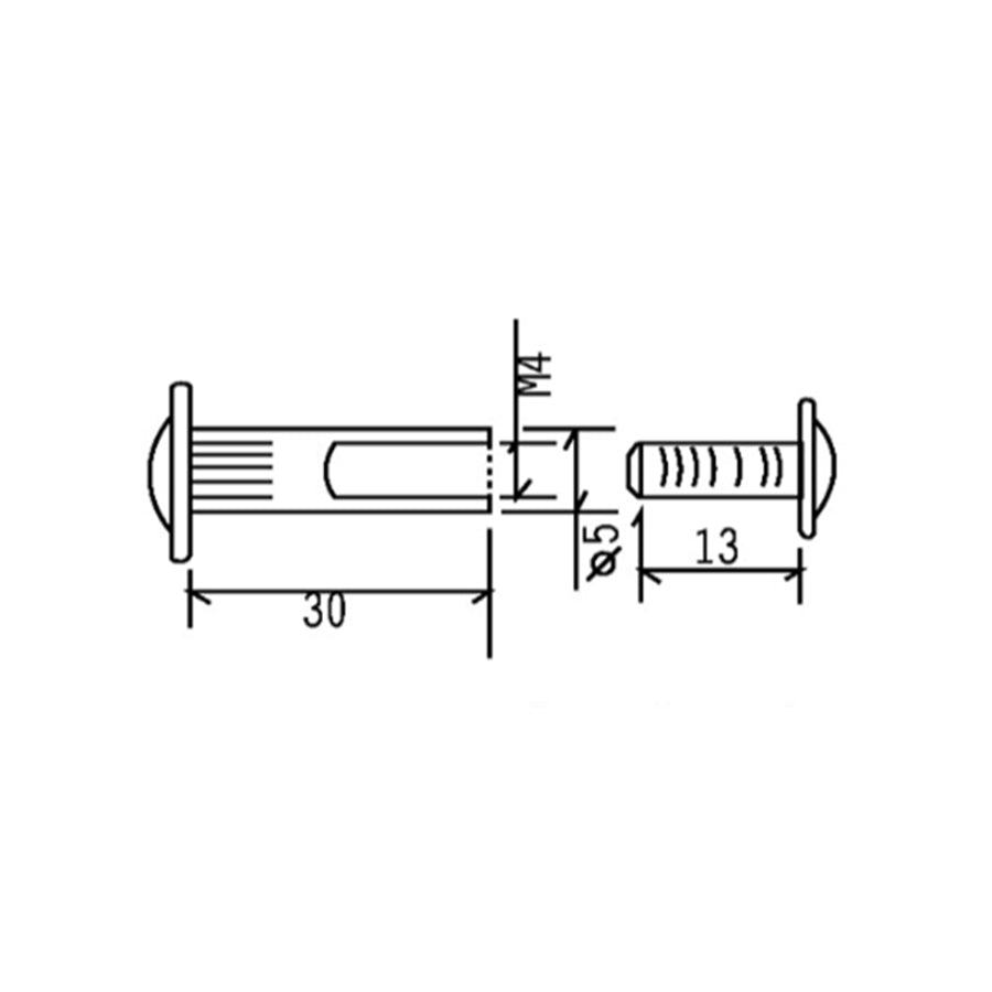 Connecting Bolt for Double Panels