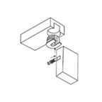 Knock-Down Shelf Connector