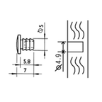 Threaded Rubber Bumper