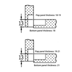 Flip-Up Hinge SHX0158